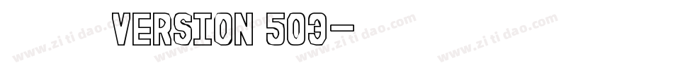 宋体 常规 version 503字体转换